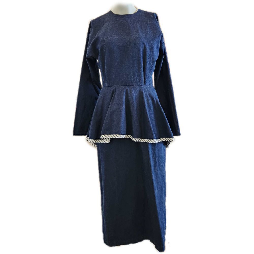 Original by George Womens Medium vintage Texas western midi denim dress Victoria